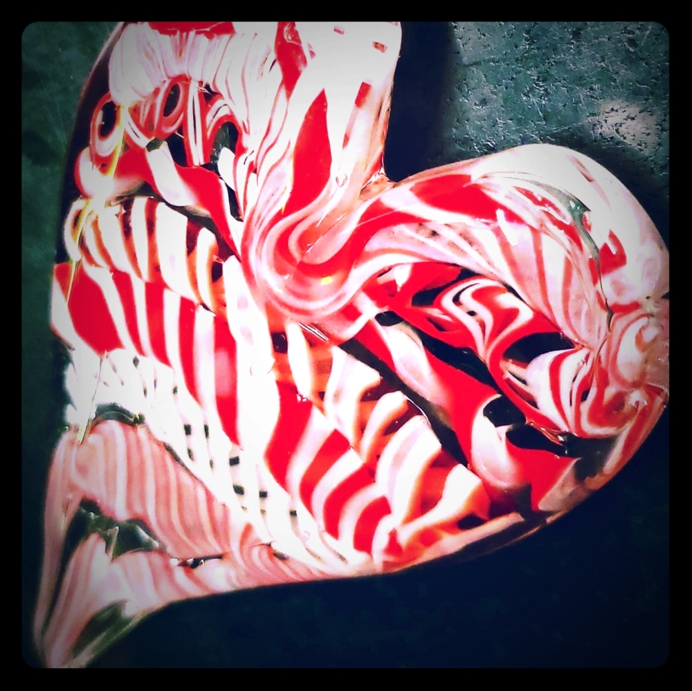 Handcrafted Keepsake Glass Heart Pendant